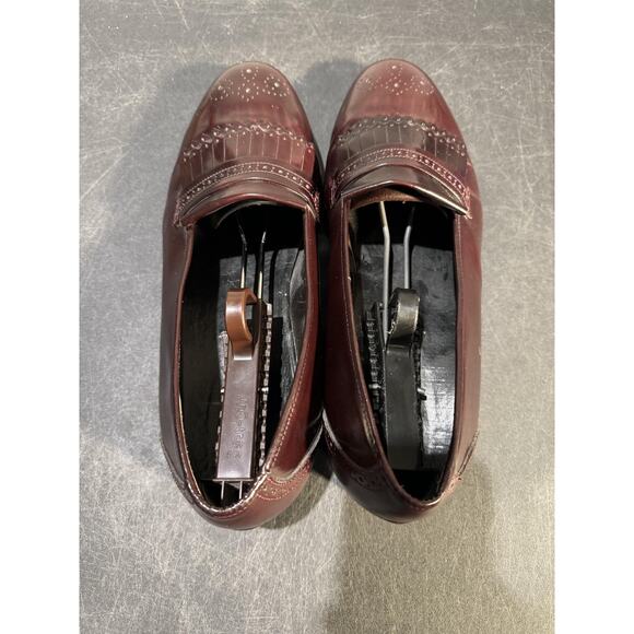 Bally Shoes Mens Size 10 W Brown Leather Loafers Kiltie Brogue Made Italy main image 12